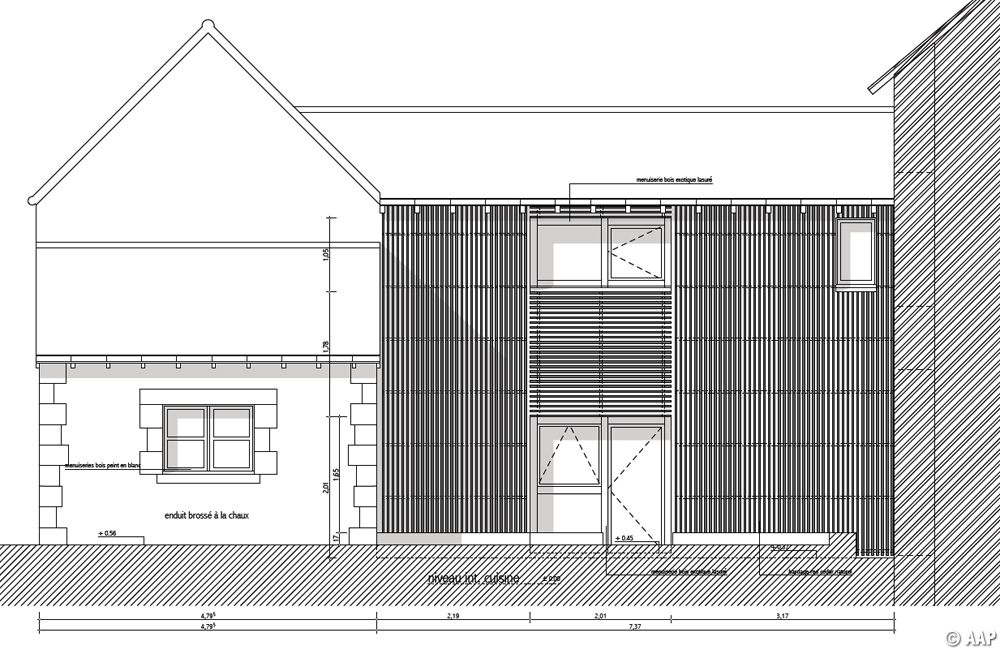 Façade état projeté