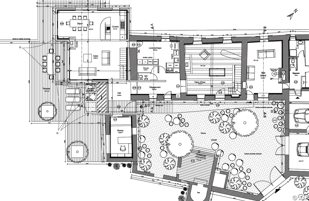 Plan du rez-de-chaussée - Etat projeté