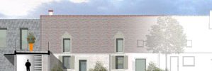Réhabilitation d'une ancienne ferme et extension contemporaine